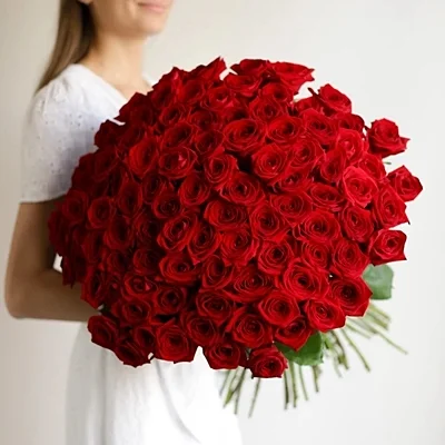 Bouquet of roses for Moscow