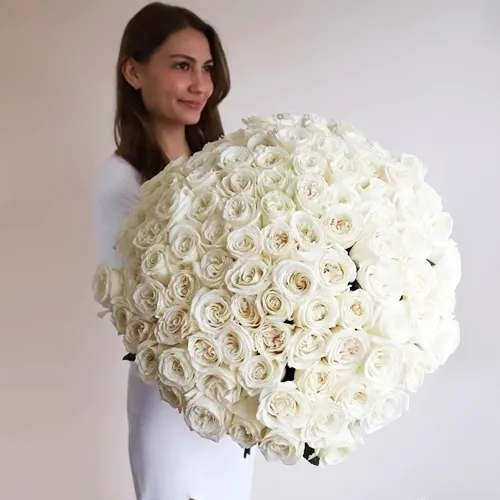 White roses to Moscow