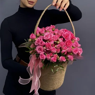 Flower basket delivery in Russia