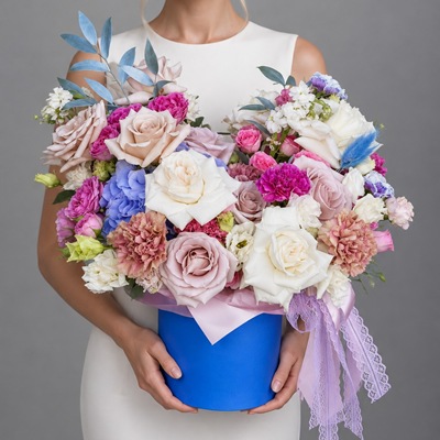 Send flowers in box to Russia