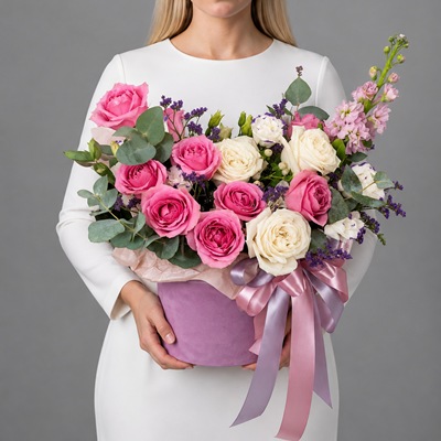 Flowers in a box Moscow