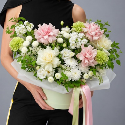 Order flowers in box to Moscow