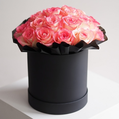 Peony roses in box
