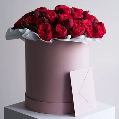 Peonies in box delivery in Moscow