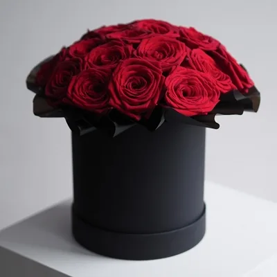 Peony roses in box Moscow